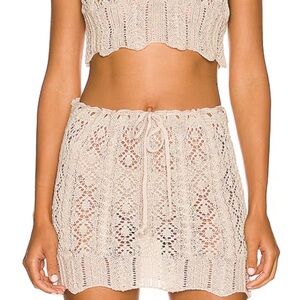 Nile Knit Mini Skirt in Beige
SNDYS